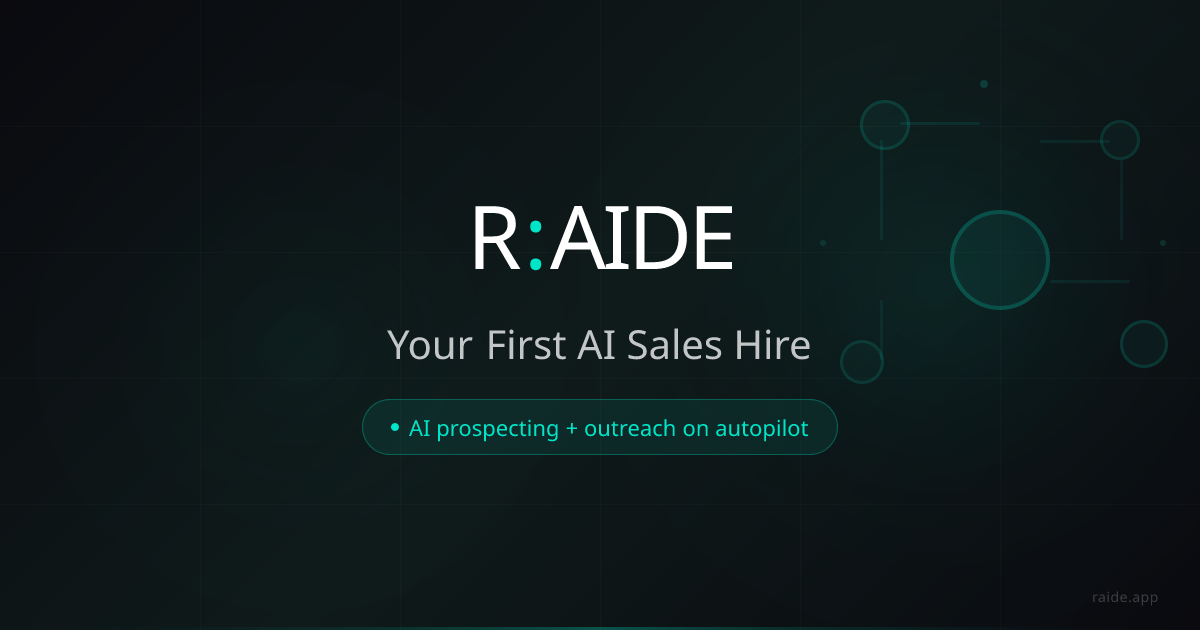 R:AIDE — Your First AI Sales Hire
